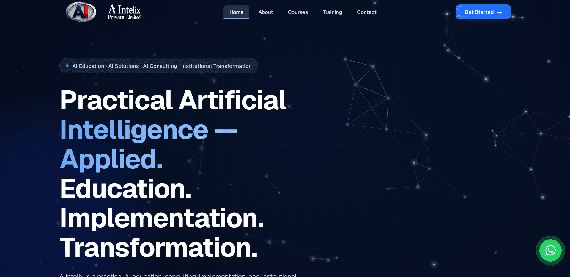 Aintelix — AI consulting · marketing site